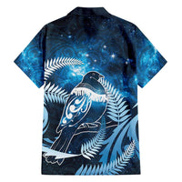 New Zealand Matariki Family Matching Short Sleeve Bodycon Dress and Hawaiian Shirt Pigeon Kereru Maori Fern Art LT05 - Polynesian Pride
