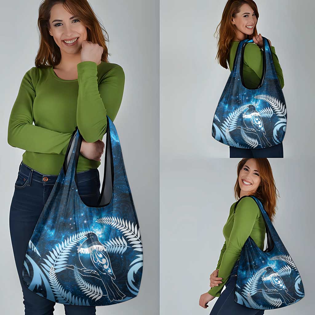 New Zealand Matariki Grocery Bag Pigeon Kereru Maori Fern Art LT05 - Polynesian Pride
