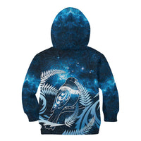 New Zealand Matariki Kid Hoodie Pigeon Kereru Maori Fern Art LT05 - Polynesian Pride