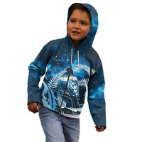 New Zealand Matariki Kid Hoodie Pigeon Kereru Maori Fern Art LT05 - Polynesian Pride