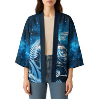 New Zealand Matariki Kimono Pigeon Kereru Maori Fern Art LT05 - Polynesian Pride