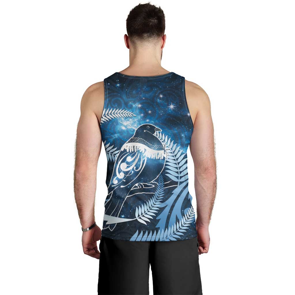 New Zealand Matariki Men Tank Top Pigeon Kereru Maori Fern Art LT05 - Polynesian Pride