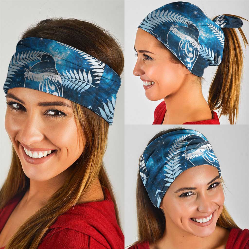 New Zealand Matariki Neck Gaiter Pigeon Kereru Maori Fern Art LT05 - Polynesian Pride