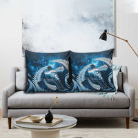 New Zealand Matariki Pillow Cover Pigeon Kereru Maori Fern Art LT05 - Polynesian Pride