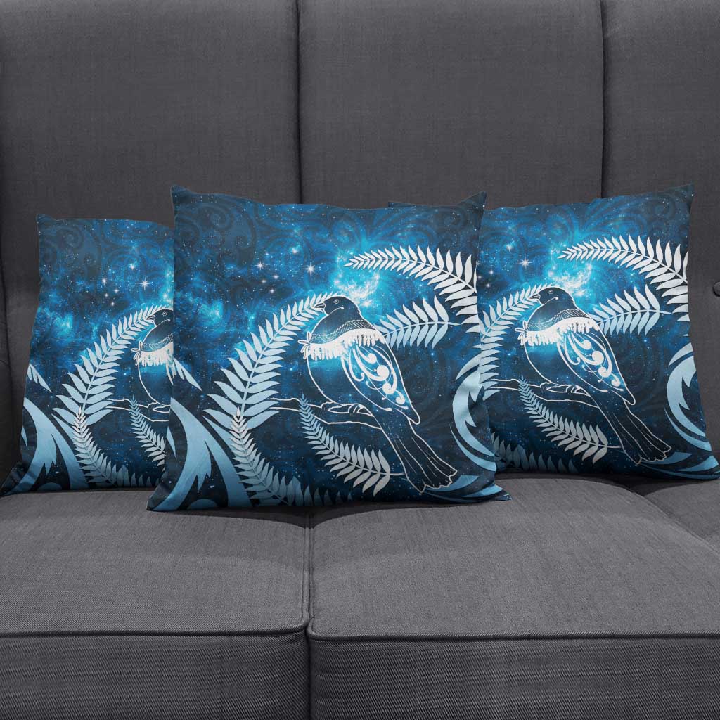 New Zealand Matariki Pillow Cover Pigeon Kereru Maori Fern Art LT05 - Polynesian Pride