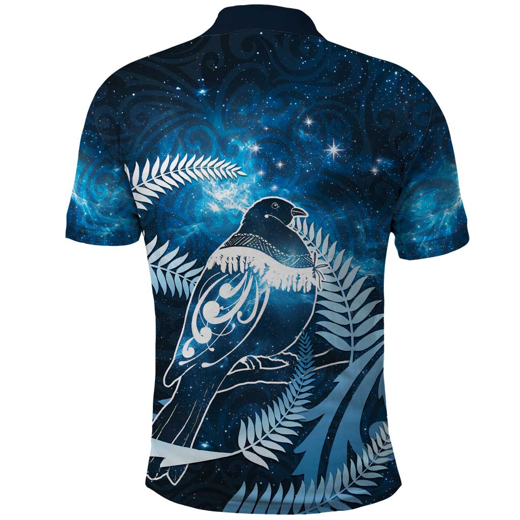New Zealand Matariki Polo Shirt Pigeon Kereru Maori Fern Art LT05 - Polynesian Pride