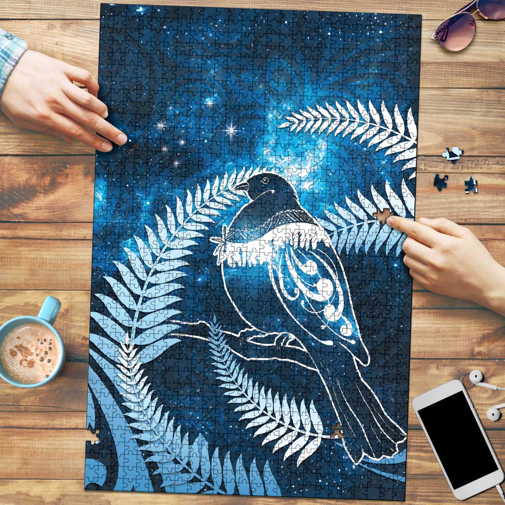 New Zealand Matariki Puzzle Pigeon Kereru Maori Fern Art