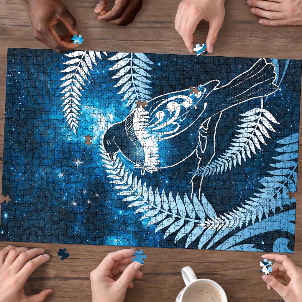 New Zealand Matariki Puzzle Pigeon Kereru Maori Fern Art LT05 - Polynesian Pride