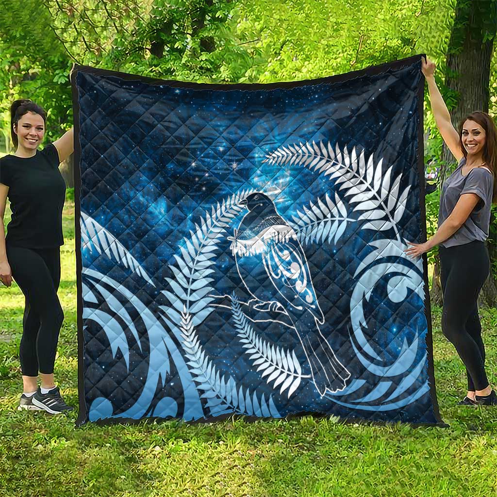 New Zealand Matariki Quilt Pigeon Kereru Maori Fern Art LT05 - Polynesian Pride
