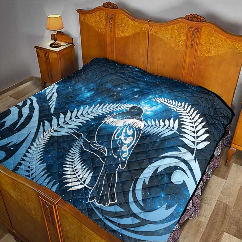 New Zealand Matariki Quilt Pigeon Kereru Maori Fern Art LT05 - Polynesian Pride
