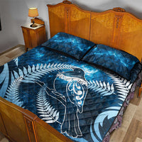 New Zealand Matariki Quilt Bed Set Pigeon Kereru Maori Fern Art LT05 - Polynesian Pride