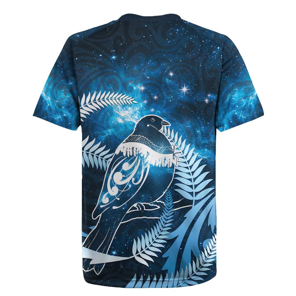 New Zealand Matariki Rugby Jersey Pigeon Kereru Maori Fern Art LT05 - Polynesian Pride
