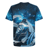 New Zealand Matariki Rugby Jersey Pigeon Kereru Maori Fern Art LT05 - Polynesian Pride