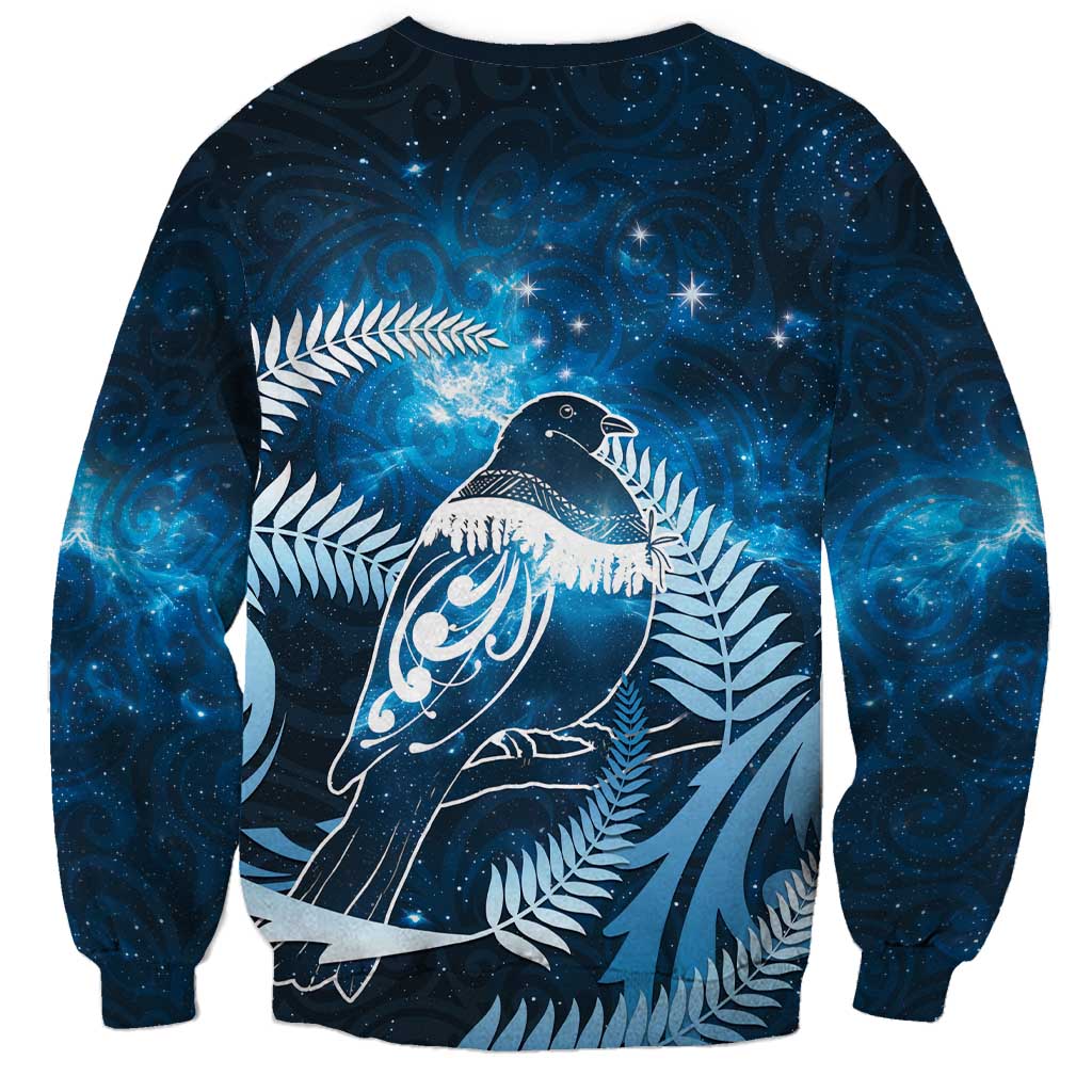 New Zealand Matariki Sweatshirt Pigeon Kereru Maori Fern Art LT05 - Polynesian Pride