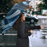New Zealand Matariki Umbrella Pigeon Kereru Maori Fern Art LT05 - Polynesian Pride