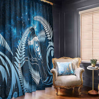 New Zealand Matariki Window Curtain Pigeon Kereru Maori Fern Art LT05 - Polynesian Pride