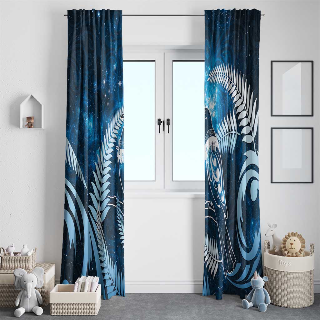 New Zealand Matariki Window Curtain Pigeon Kereru Maori Fern Art LT05 - Polynesian Pride