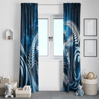 New Zealand Matariki Window Curtain Pigeon Kereru Maori Fern Art LT05 - Polynesian Pride