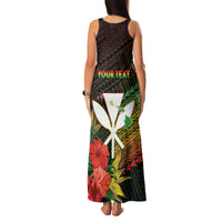 Personalized Hawaii Born and Raised Family Matching Tank Maxi Dress and Hawaiian Shirt Kanaka Maoli Flag Day LT05 - Polynesian Pride