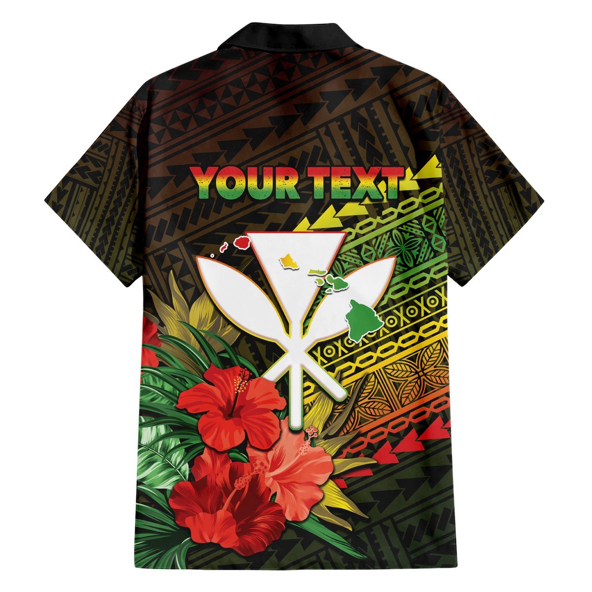 Personalized Hawaii Born and Raised Hawaiian Shirt Kanaka Maoli Flag Day LT05 - Polynesian Pride