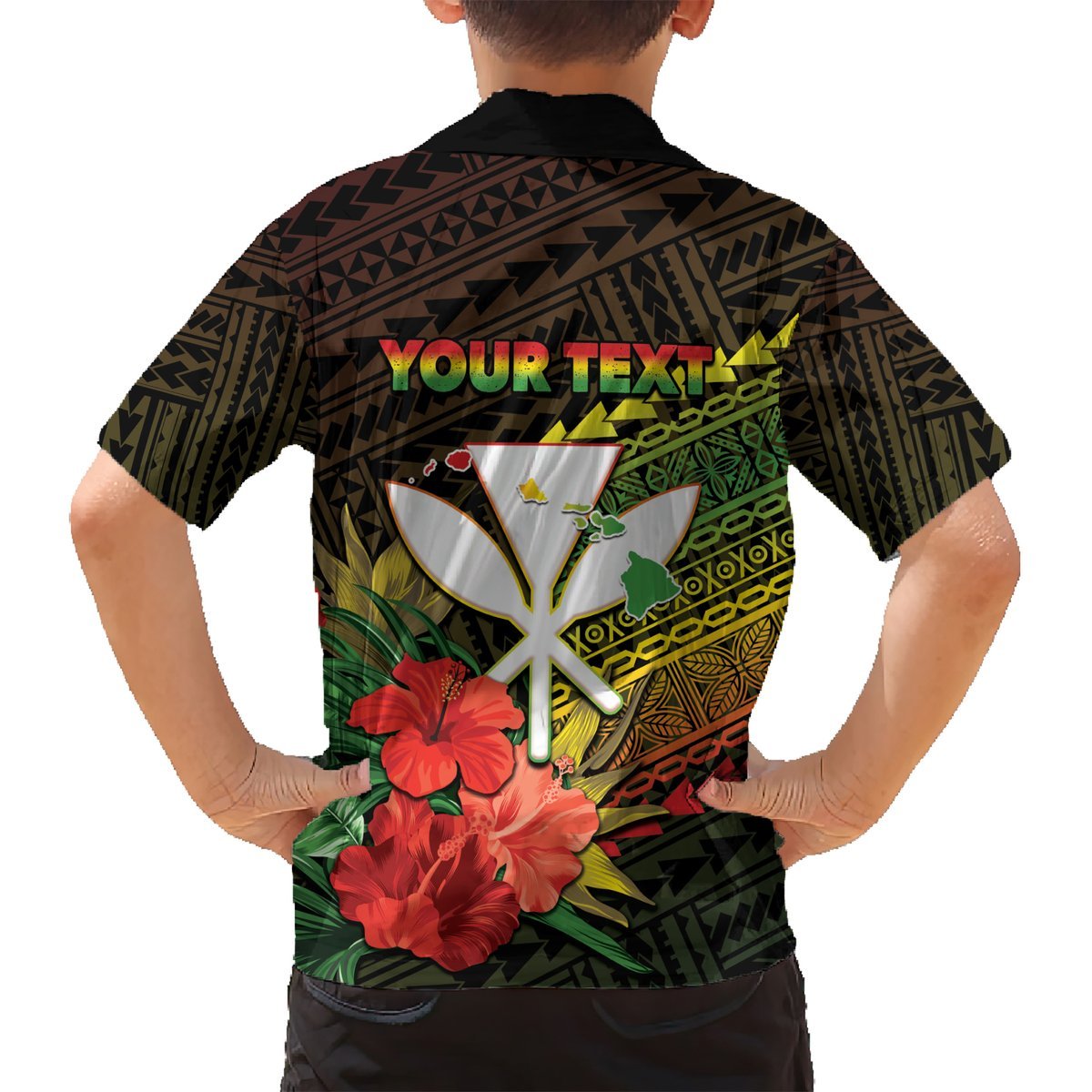 Personalized Hawaii Born and Raised Hawaiian Shirt Kanaka Maoli Flag Day LT05 - Polynesian Pride