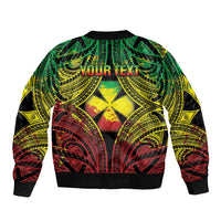 Personalised Wallis and Futuna Territory Day Bomber Jacket Polynesian Pattern Simple Style