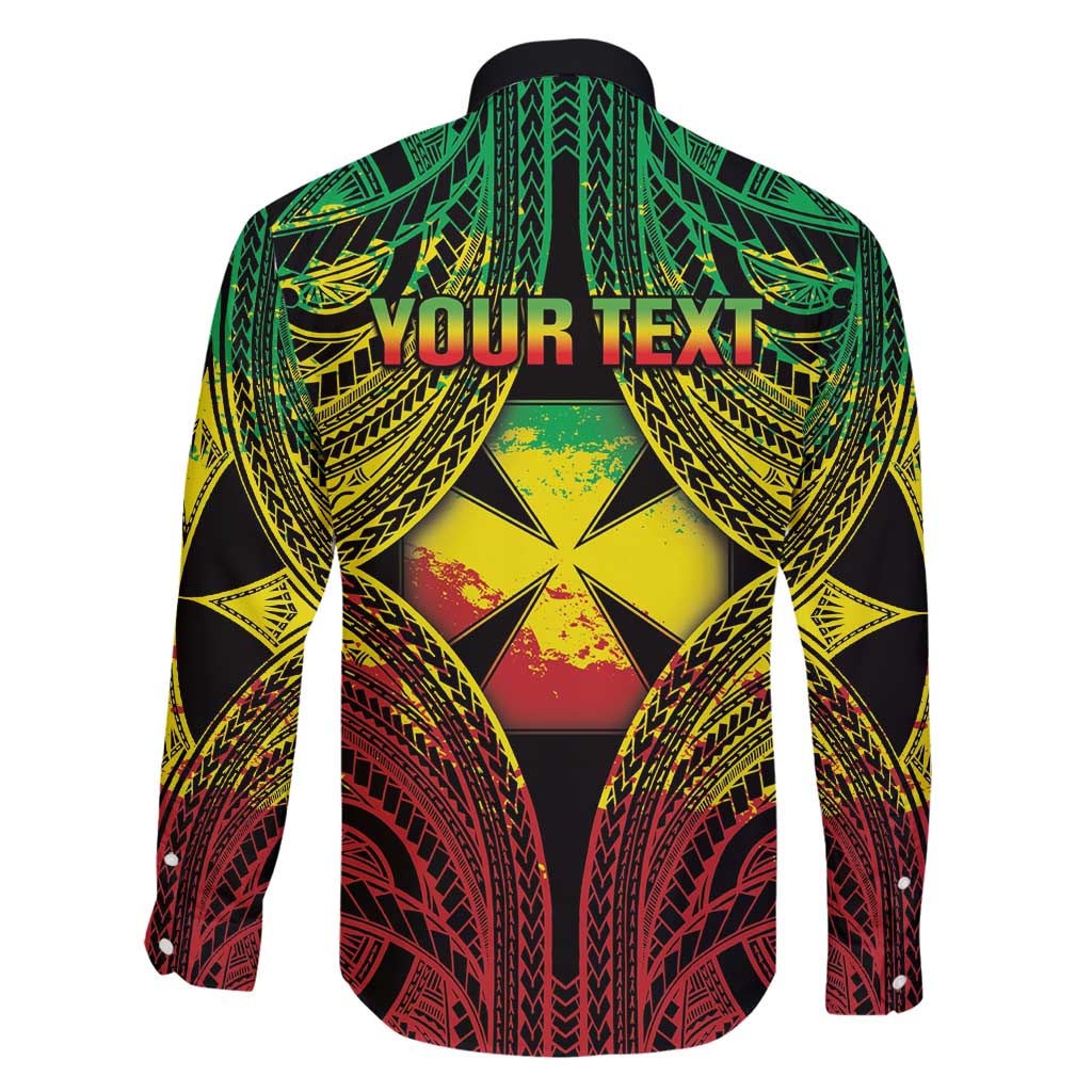 Personalised Wallis and Futuna Territory Day Family Matching Long Sleeve Bodycon Dress and Hawaiian Shirt Polynesian Pattern Simple Style LT05 - Polynesian Pride