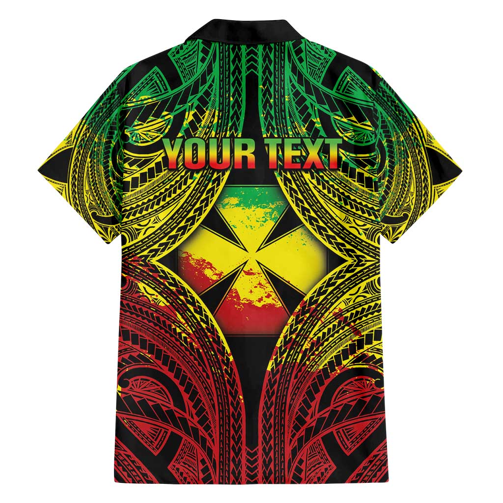 Personalised Wallis and Futuna Territory Day Family Matching Off Shoulder Maxi Dress and Hawaiian Shirt Polynesian Pattern Simple Style LT05 - Polynesian Pride