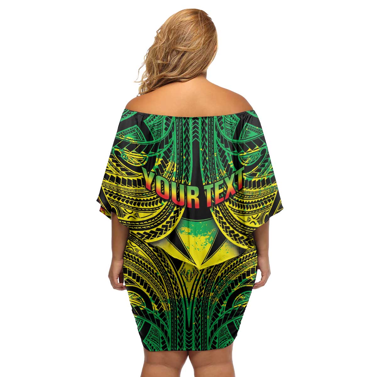 Personalised Wallis and Futuna Territory Day Family Matching Off Shoulder Short Dress and Hawaiian Shirt Polynesian Pattern Simple Style LT05 - Polynesian Pride
