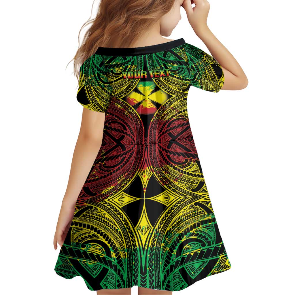 Personalised Wallis and Futuna Territory Day Family Matching Summer Maxi Dress and Hawaiian Shirt Polynesian Pattern Simple Style LT05 - Polynesian Pride