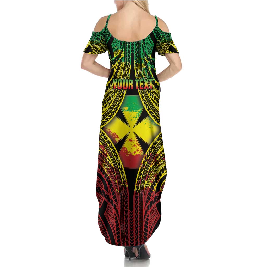 Personalised Wallis and Futuna Territory Day Summer Maxi Dress Polynesian Pattern Simple Style LT05 - Polynesian Pride
