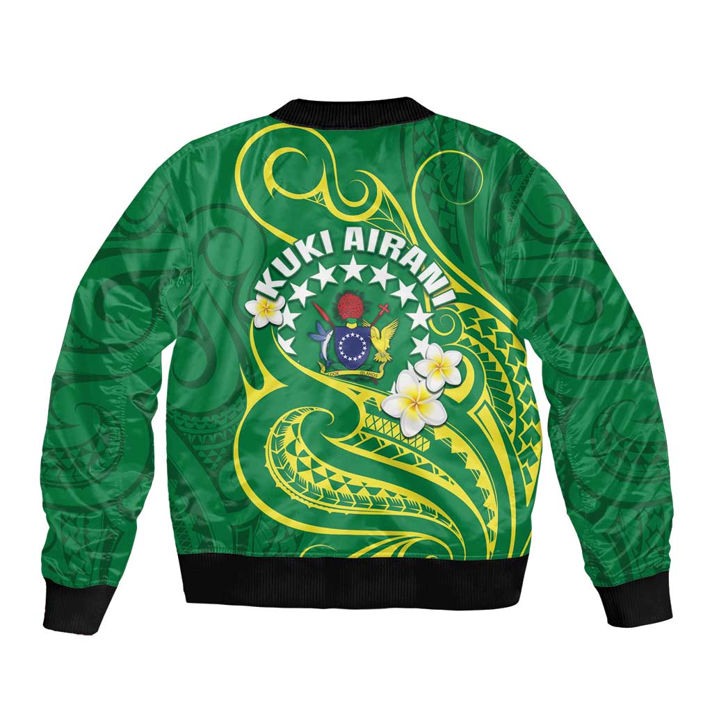 Cook Islands Happy Constitution Day Bomber Jacket Pattern Tribal Art