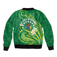 Cook Islands Happy Constitution Day Bomber Jacket Pattern Tribal Art