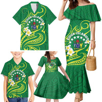 Cook Islands Happy Constitution Day Family Matching Mermaid Dress and Hawaiian Shirt Pattern Tribal Art LT05 - Polynesian Pride