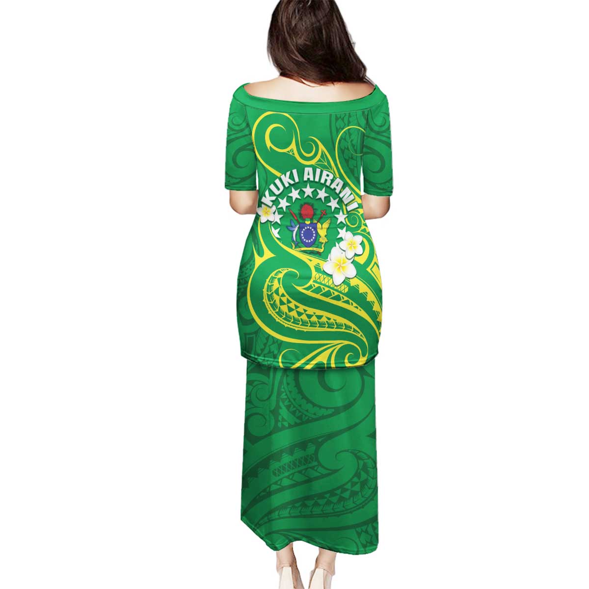 Cook Islands Happy Constitution Day Family Matching Puletasi and Hawaiian Shirt Pattern Tribal Art LT05 - Polynesian Pride