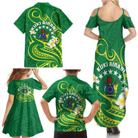 Cook Islands Happy Constitution Day Family Matching Summer Maxi Dress and Hawaiian Shirt Pattern Tribal Art LT05 - Polynesian Pride