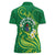 Cook Islands Happy Constitution Day Women Polo Shirt Pattern Tribal Art