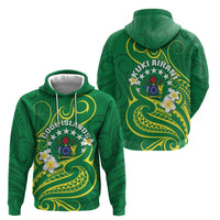 Cook Islands Happy Constitution Day Zip Hoodie Pattern Tribal Art LT05 - Polynesian Pride