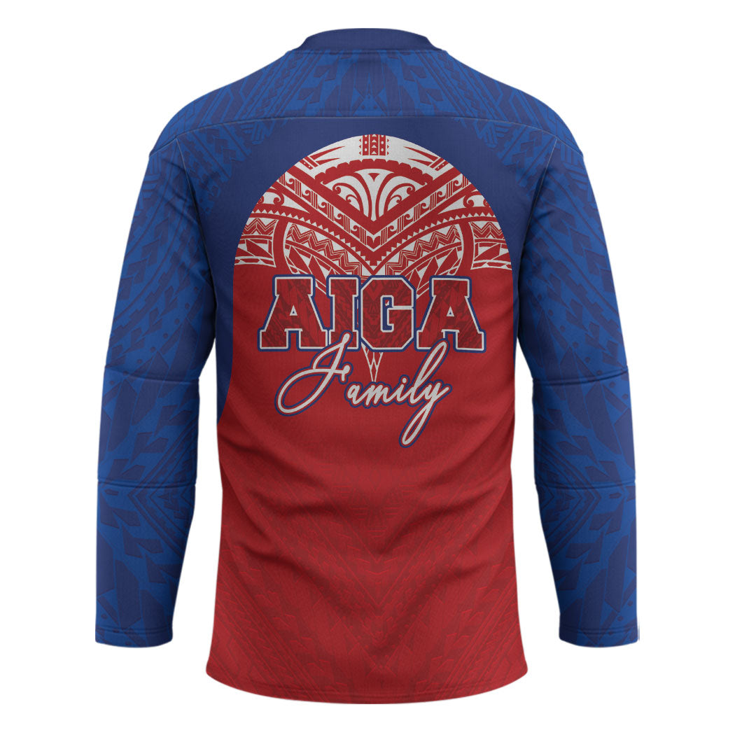 Aiga Samoa Hockey Jersey Aiga Is Everything LT05 - Polynesian Pride