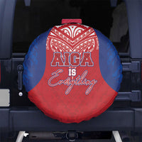 Aiga Samoa Spare Tire Cover Aiga Is Everything LT05 No hole Red - Polynesian Pride