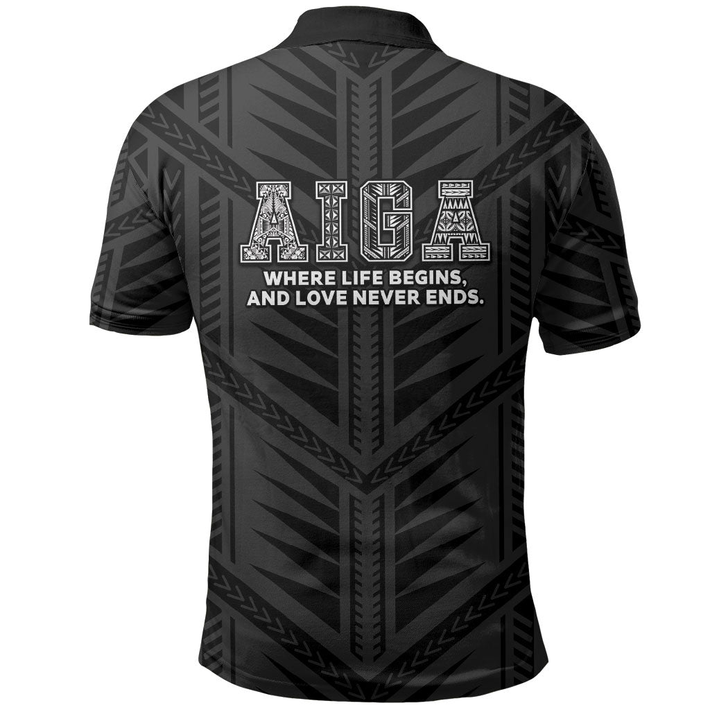 Samoa Aiga Polo Shirt Samoan Tribal Pattern LT05 - Polynesian Pride
