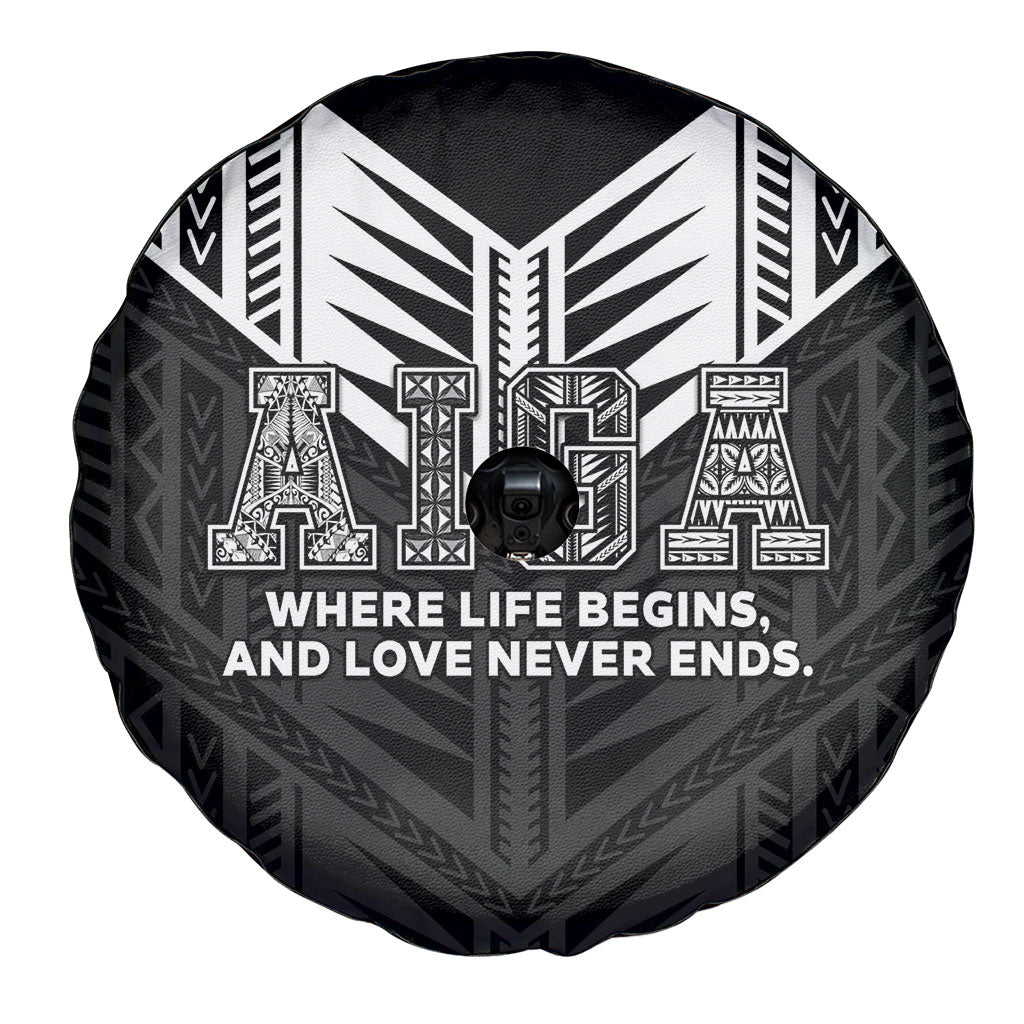 Samoa Aiga Spare Tire Cover Samoan Tribal Pattern LT05 - Polynesian Pride