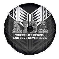 Samoa Aiga Spare Tire Cover Samoan Tribal Pattern LT05 - Polynesian Pride
