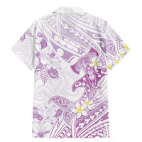 Polynesia Hammerhead Shark Family Matching Mermaid Dress and Hawaiian Shirt Tropical Flowers Tribal Pattern Lavender LT05 - Polynesian Pride