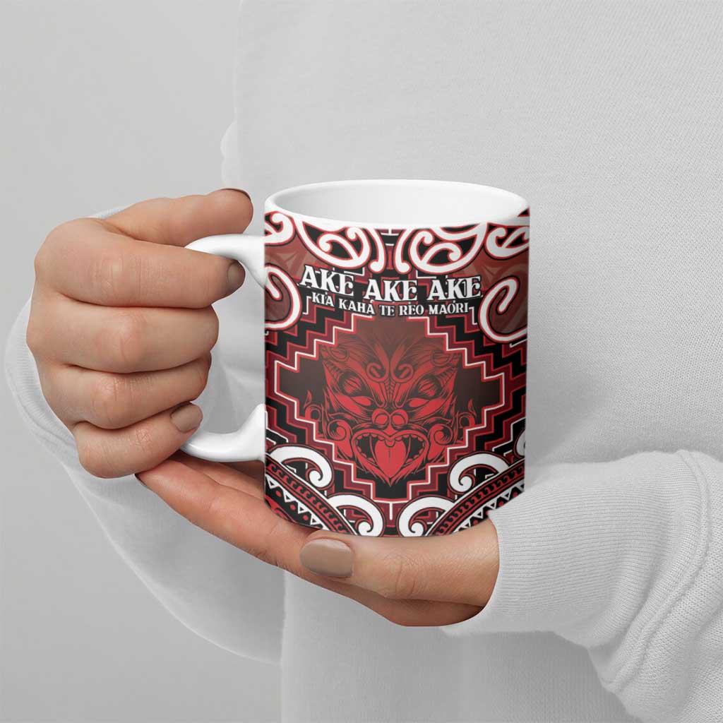 Personalised New Zealand Aotearoa Ceramic Mug Te Reo Maori Ake Ake Ake - Polynesian Pride