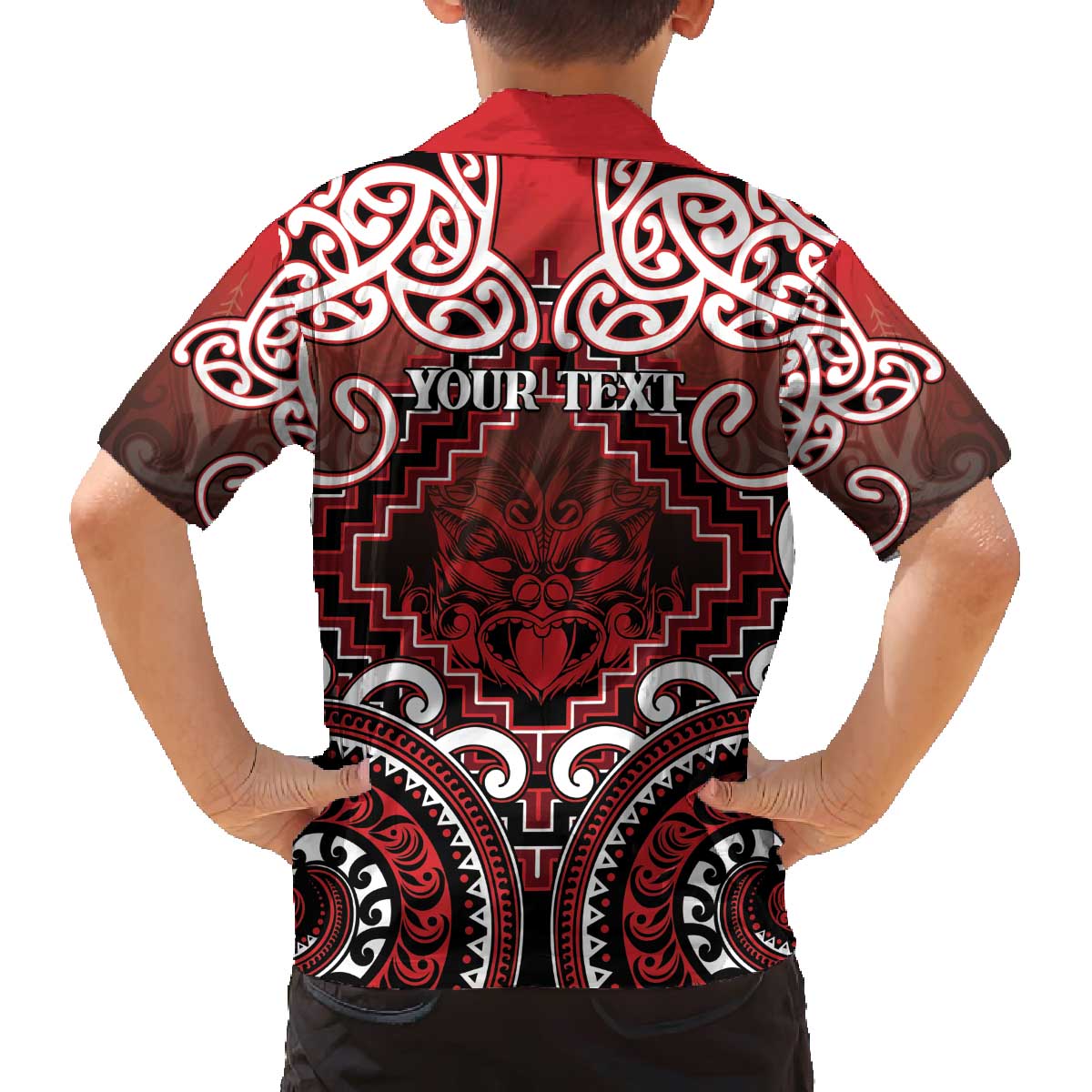 Personalised New Zealand Aotearoa Family Matching Off The Shoulder Long Sleeve Dress and Hawaiian Shirt Te Reo Maori Ake Ake Ake LT05 - Polynesian Pride