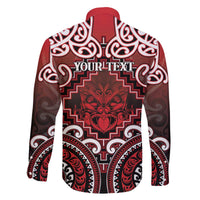 Personalised New Zealand Aotearoa Family Matching Off The Shoulder Long Sleeve Dress and Hawaiian Shirt Te Reo Maori Ake Ake Ake LT05 - Polynesian Pride