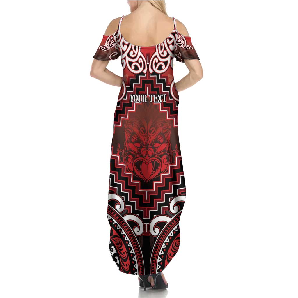 Personalised New Zealand Aotearoa Family Matching Summer Maxi Dress and Hawaiian Shirt Te Reo Maori Ake Ake Ake LT05 - Polynesian Pride