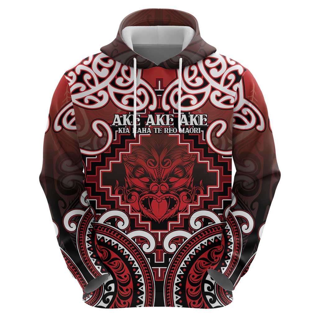 Personalised New Zealand Aotearoa Hoodie Te Reo Maori Ake Ake Ake - Polynesian Pride
