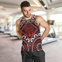 Personalised New Zealand Aotearoa Men Tank Top Te Reo Maori Ake Ake Ake - Polynesian Pride